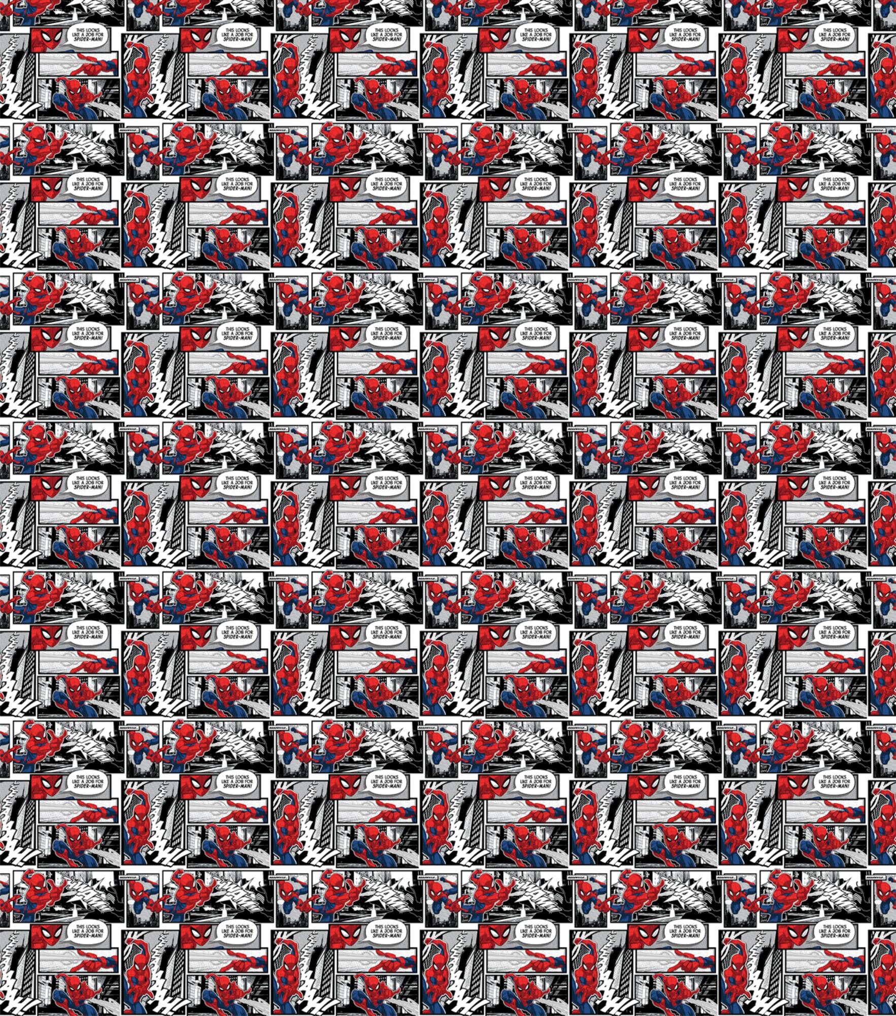 Marvel Spider-Man Comic Cotton Fabric